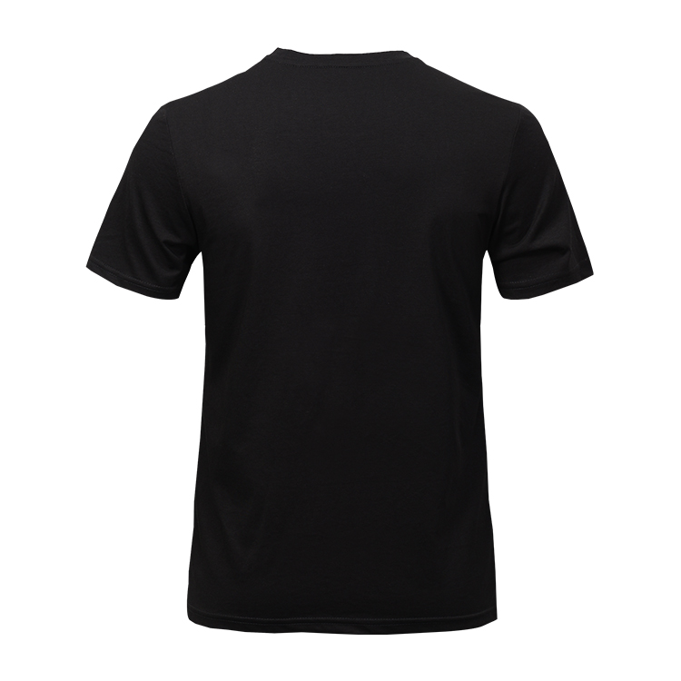 summer round neck t shirt custom logo for men