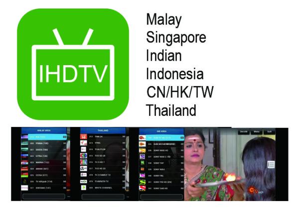 Wholesale Malaysia cheapest IPTV IHDTV IPTV Malaysia Singapore Indian Live