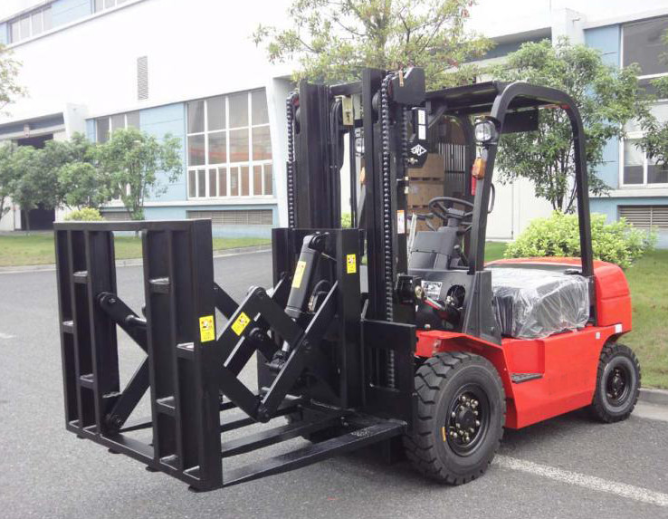 Reel Box Carton Clamps Forklift Attachments With Bag Load Push
