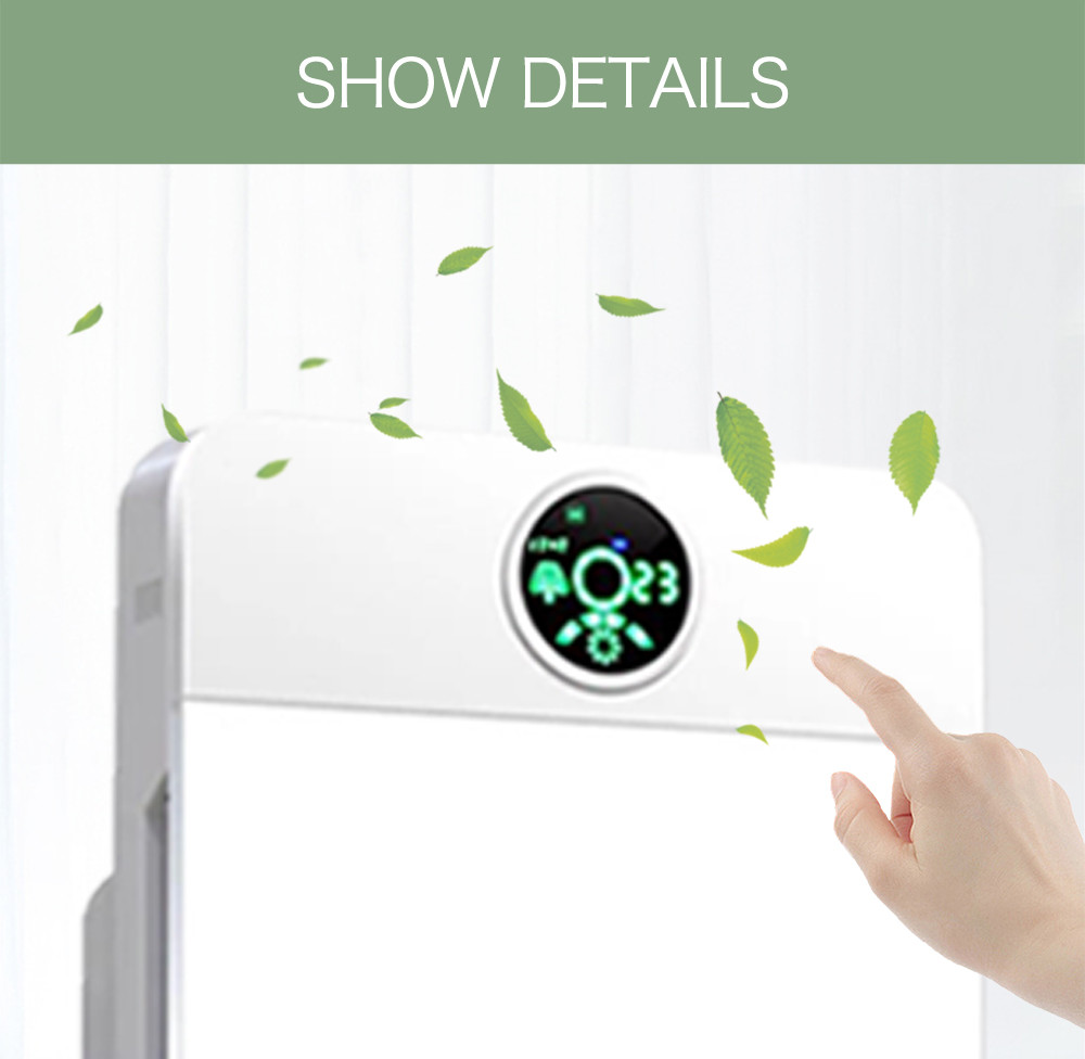 Portable 22W Anion Filter Hepa Air Purifier 40m2