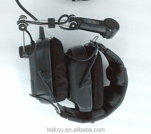 TELIKOU Professional Dual Ear Headband XLR-4 Noise Cancelling Intercom System Headphone