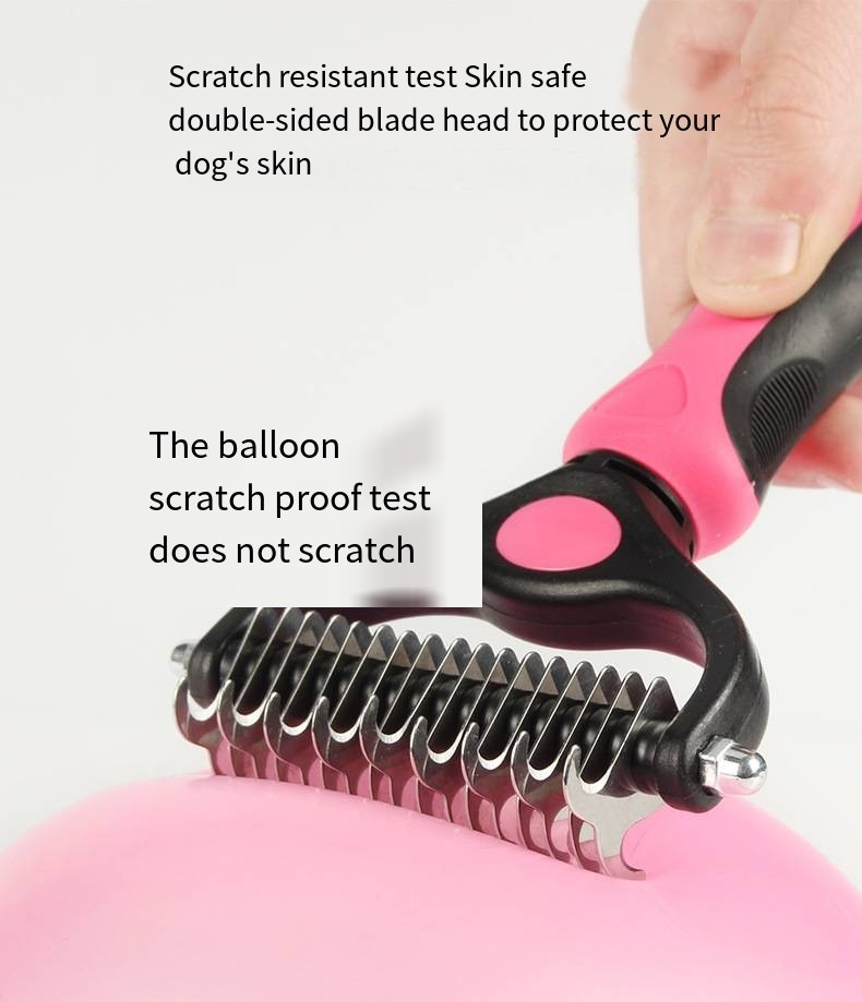 Wholesale Pet Double Sided Knotting Hair Brush Special Grooming Rake Comb For Dogs And Cats