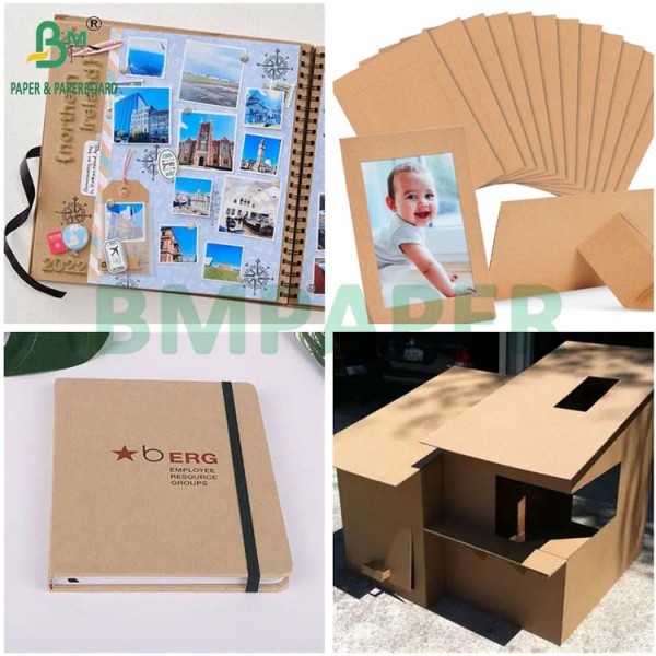 1000GSM 1200GSM 1400GSM High Rigidity Double Lined Case Board Kraft Color