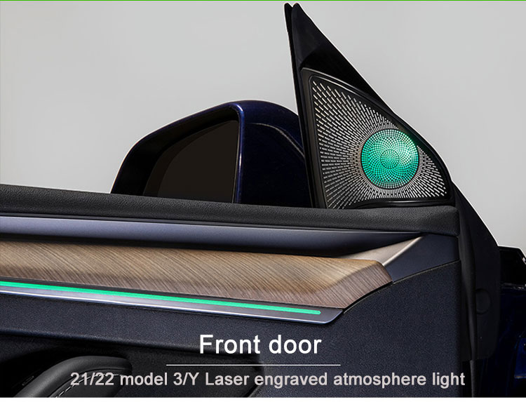 128 Colors Car Ambient Lighting Kit Tesla Model 3 Ambient Lighting 12V