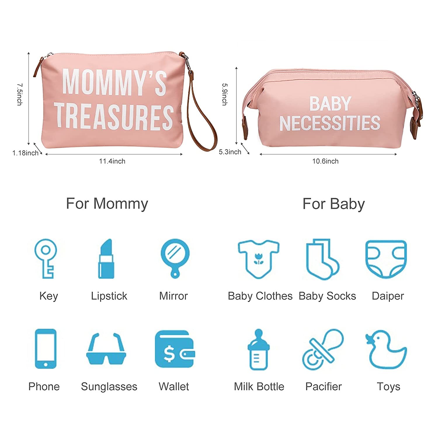 Hospital Multifunction Travel Baby Mommy Diaper Bags Waterproof 3Pcs With Shoulder