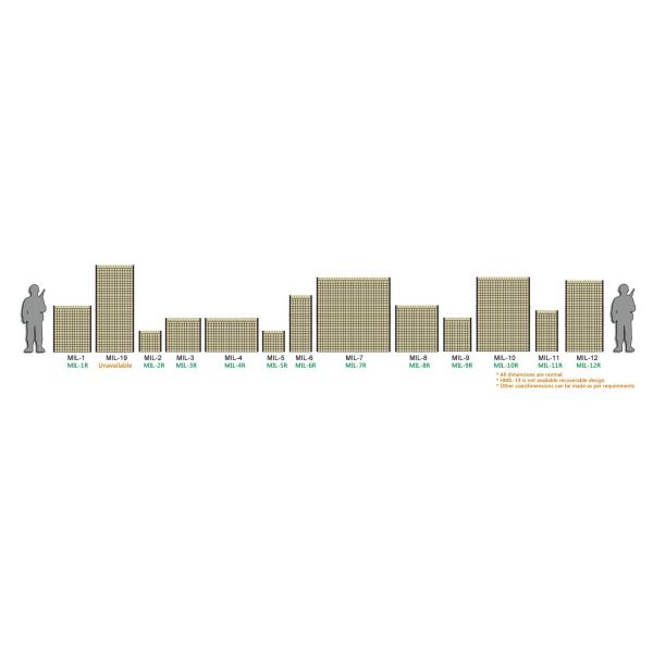 Perimeter Defensive Barrier Wall Security System Hesco Bastion