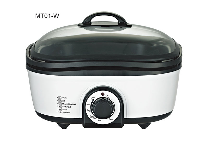 Steady 8 In 1 Multi Cooker 6 Qt , Digital Multi Cooker Hot Stir Frying 60Hz Auto Stay Warm
