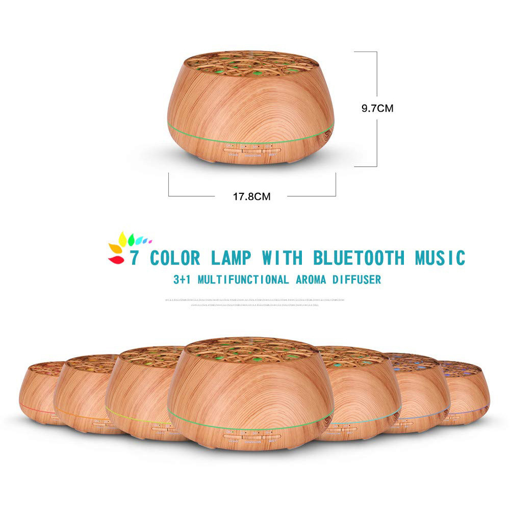 400ml Aroma Essential Oil Diffuser With Bluetooth Speaker