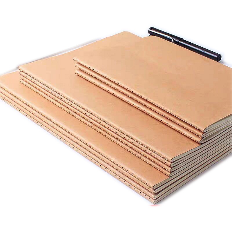Custom LOGO Kraft Paper Notebook A5 Car Line Book B5 Student Notes Diary Book 80 Sheets