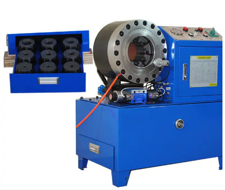 PLC / Button / CNC Controlled DX68 Hose Crimping Machine 6 - 51mm Crimping Range