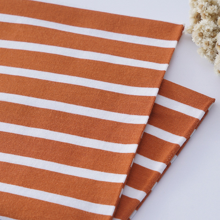 175cm Striped Material Fabric 100% Cotton Yarn Dyed Breathable Texture