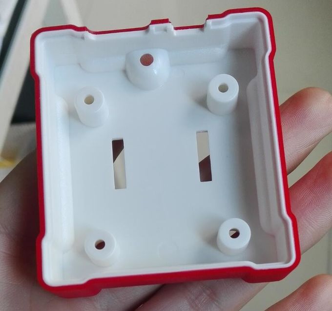 Red Color Custom Injection Moulds Durable For High Precision Overmolding Parts