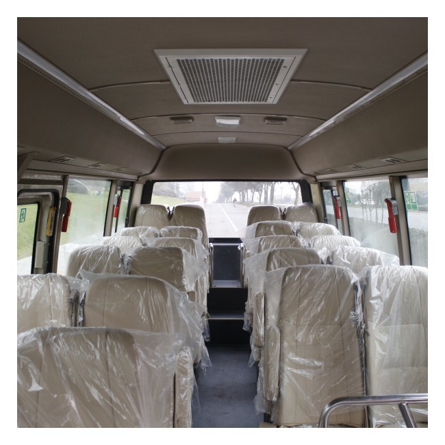 14000 Kcal/H Zev Bus 7m Small Coaster Bus Manual 5 Gears Forward