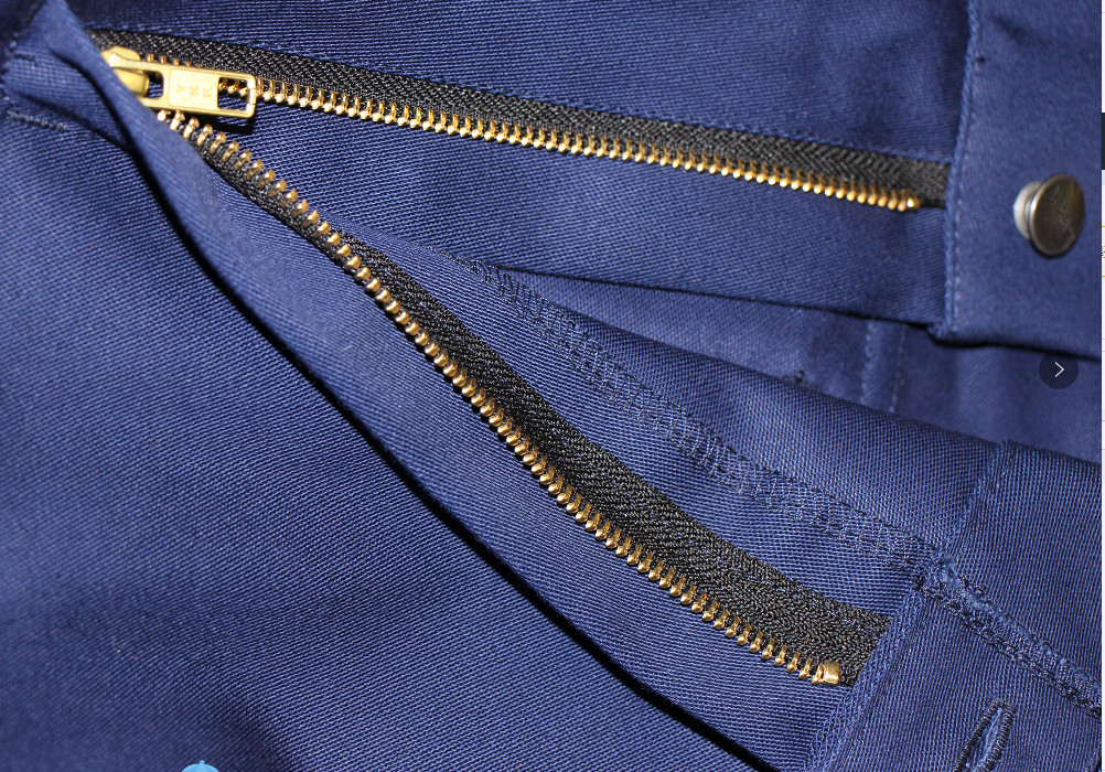 330 GSM Fire Retardant Jeans Working Pants For With Patch Pockets Metal Zipper