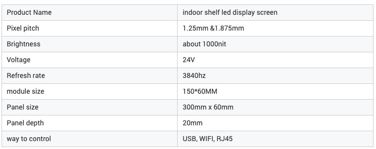 LONGVISION Digital Shelf Led Screen Display TV Supermarket Ultra Slim
