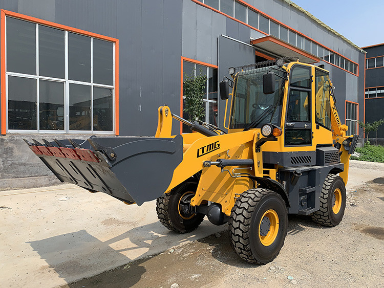 articulated loader 1.5ton small wheel backhoe loader with joystick ac cab