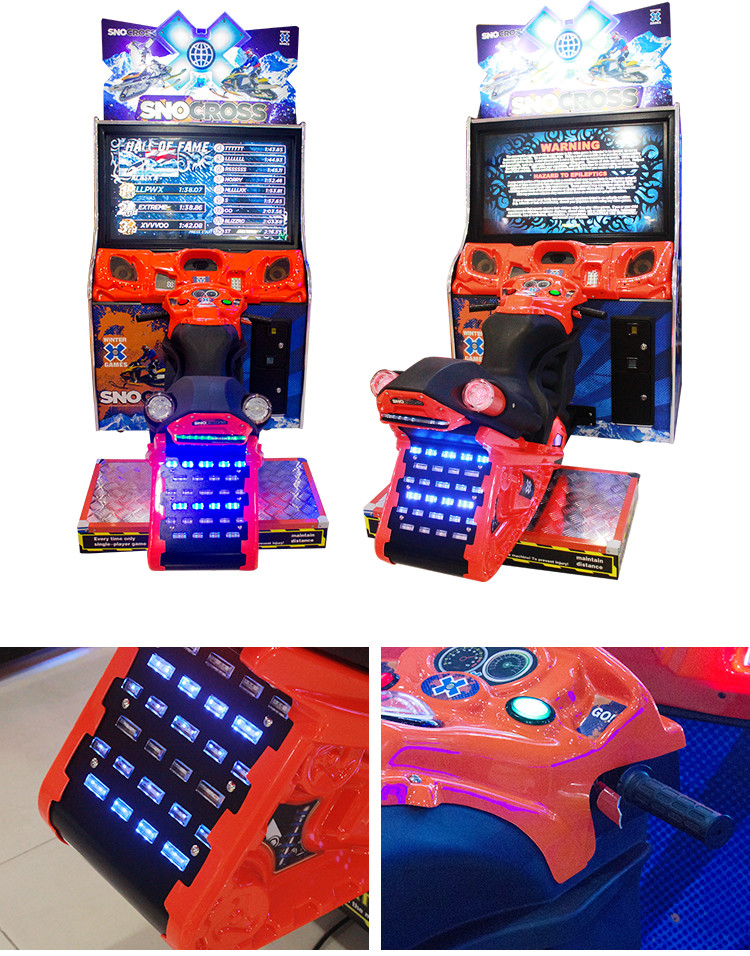 Snocross Car Racing Game Machine Realistic Design multiple Play Modes