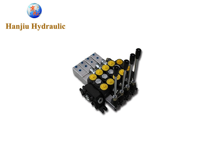 2 Spool Hydraulic Joystick Control Valve 11gpm , Double Acting Cylinder