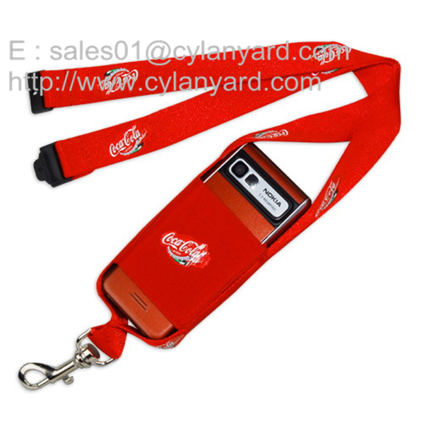 spandex mobile phone pouch lanyards