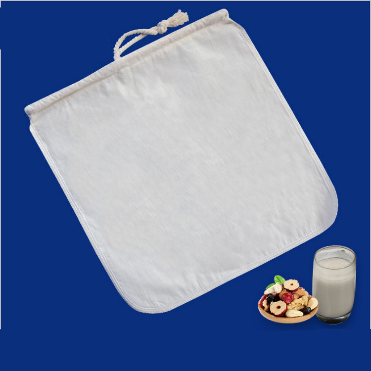 Food Grade 200 Micron Mesh Filter Bags , Nylon Nut Milk Bag 12" x 12"