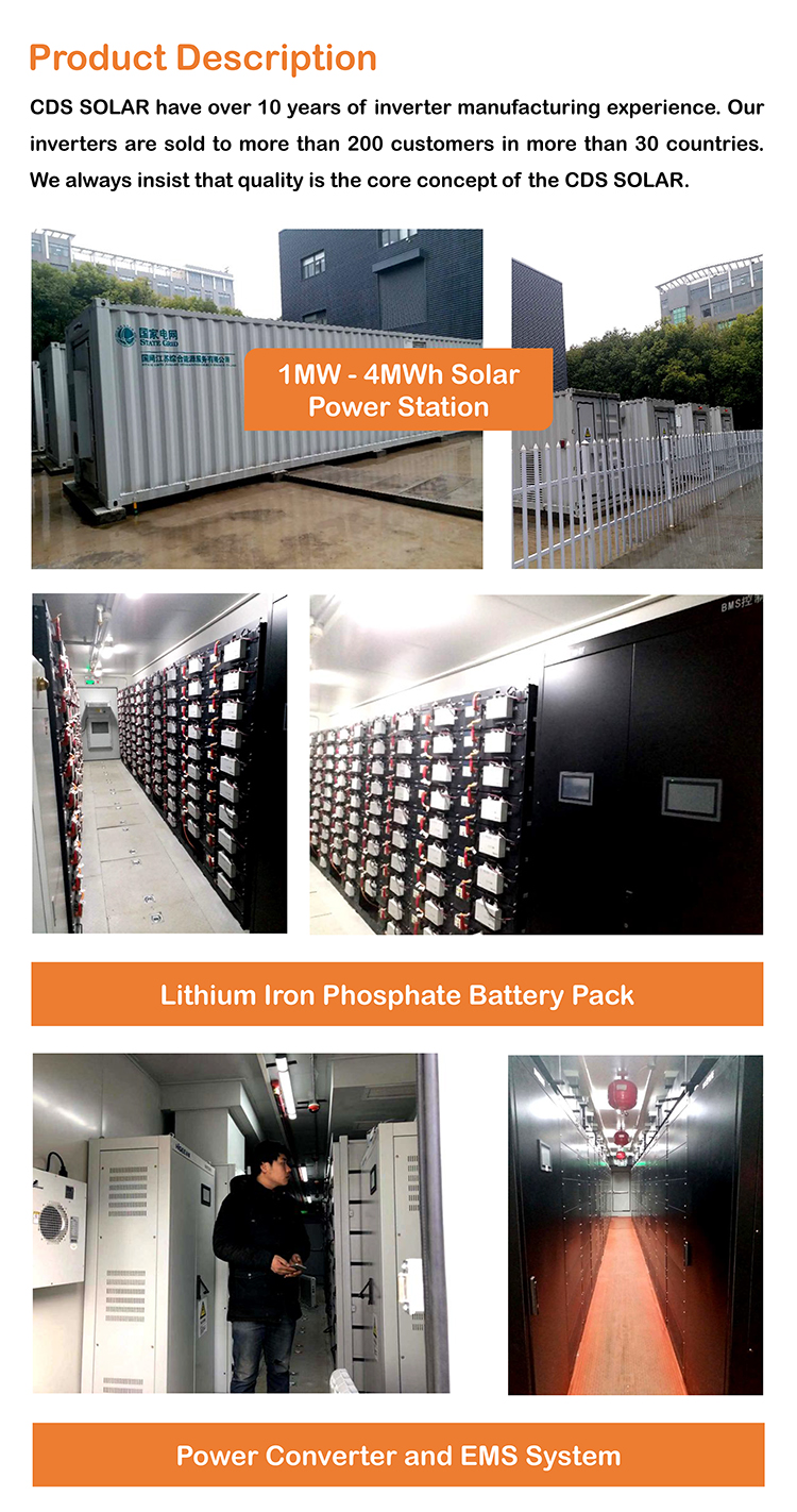 480vac 100 Kw Solar Plant Solar Power Plant Battery Storage Environmental Protection