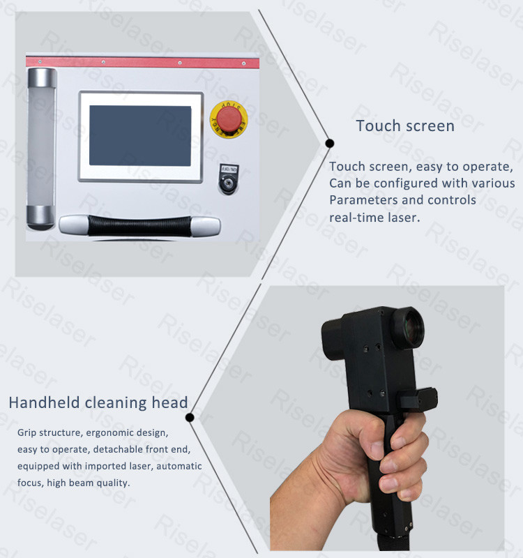 Trolley Handheld Laser Cleaning Machine Price Good For Metal Rust Remove