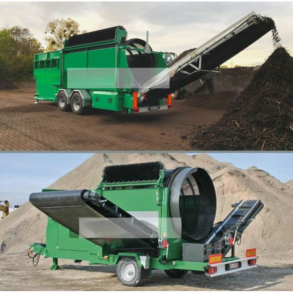 Easy to Operate 15-90 Square Meter Automatic Trommel Screen Drum Sieve Separator for Farms