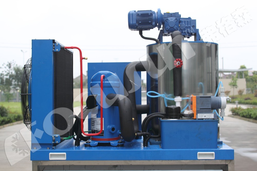 Bitzer Compressor 1 Ton Flake Ice Making Machine for Small Capacity Ice Production