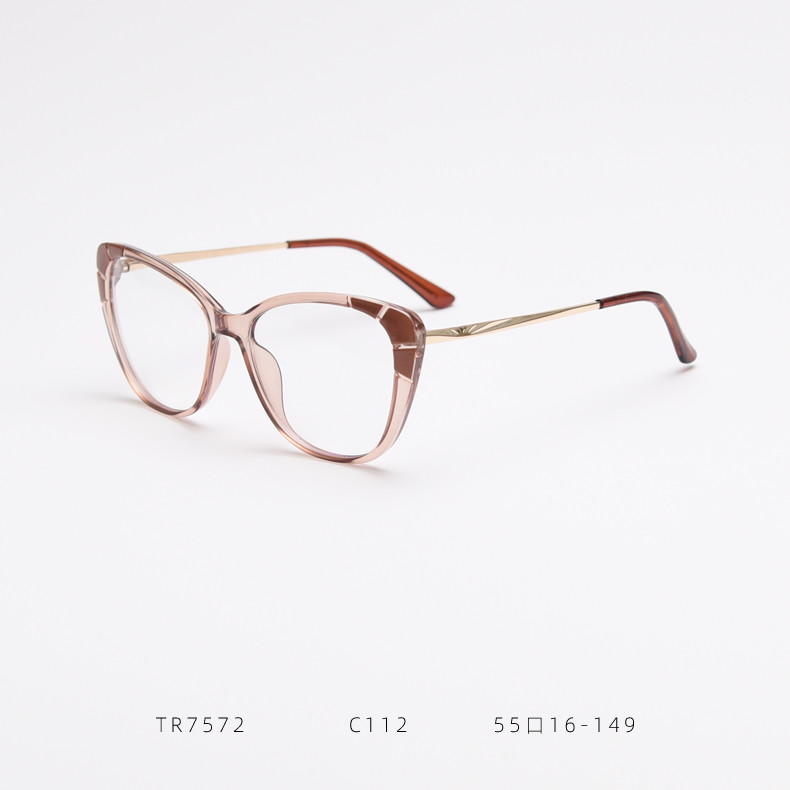 Fashion Ladies Oversized Tr90 Glasses Frames Tr90 Blue Light Glasses