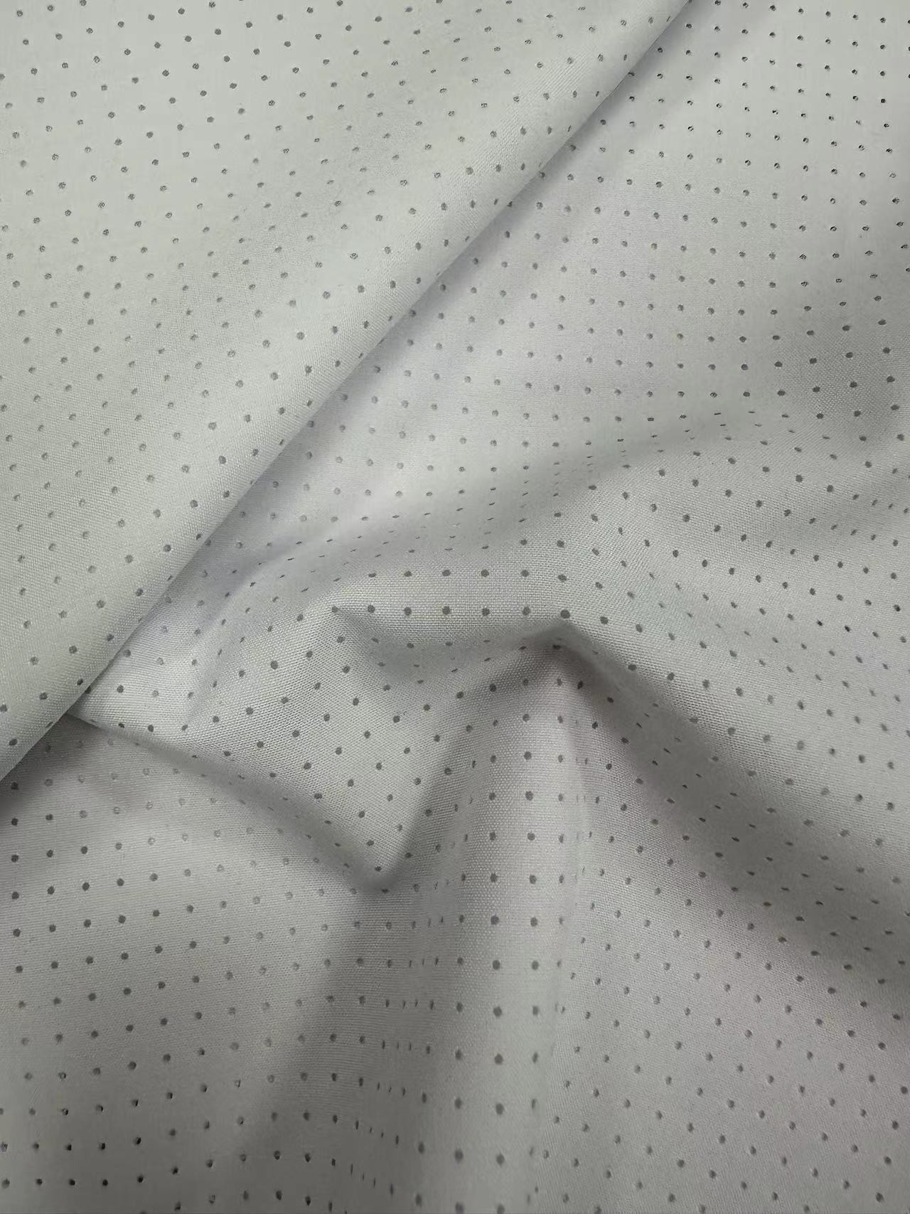 130GSM 92%P 8%SP 100D+40D*100D+40D 4-way spandex hole fabric