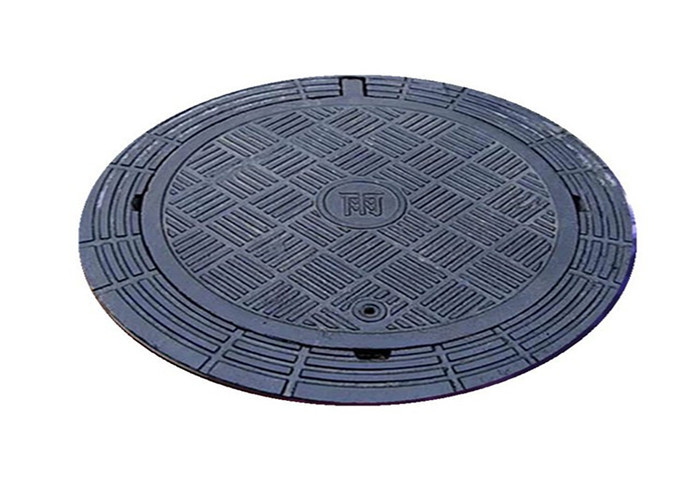 Electrical Cast Iron Manhole Cover Burgla Rproof For Sidewalk / Highway