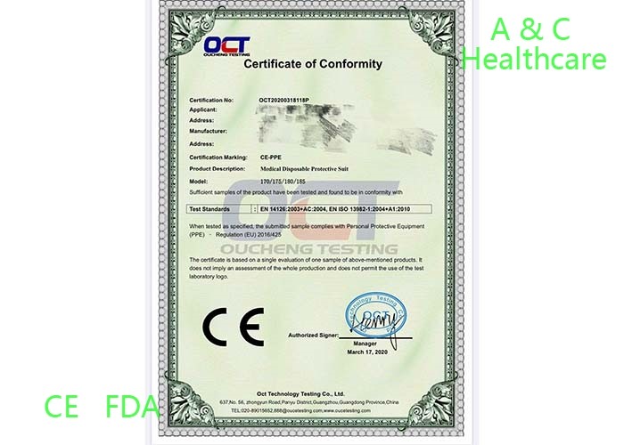 Medical Surgical Disposable Protective Coverall PP Non Woven Workwear Uniform