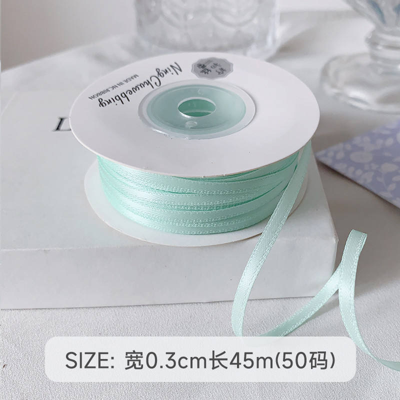 3mm Polyester Satin Ribbon Double Face High Density Satin Finish Poly Ribbon
