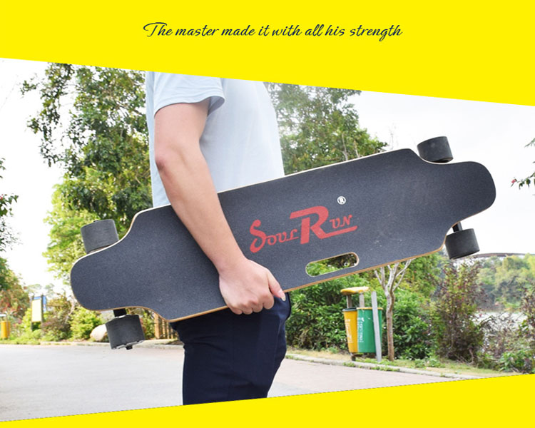 Slim Cool Electric Skateboards 8 PLY Maple Deck 90*51 PU Wheel Hard Wearing