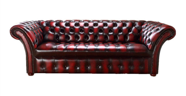 Oxblood Red Antique Leather Chesterfield Sofa With One Two Three four Seater