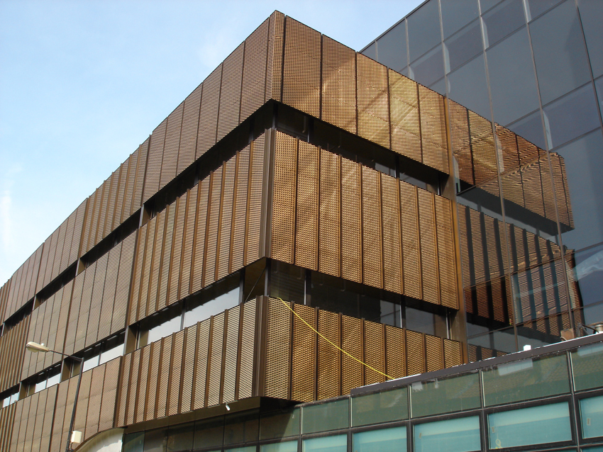 Prefab Aluminium Curtain Wall Cladding Profile Tile Rgb Long Facade