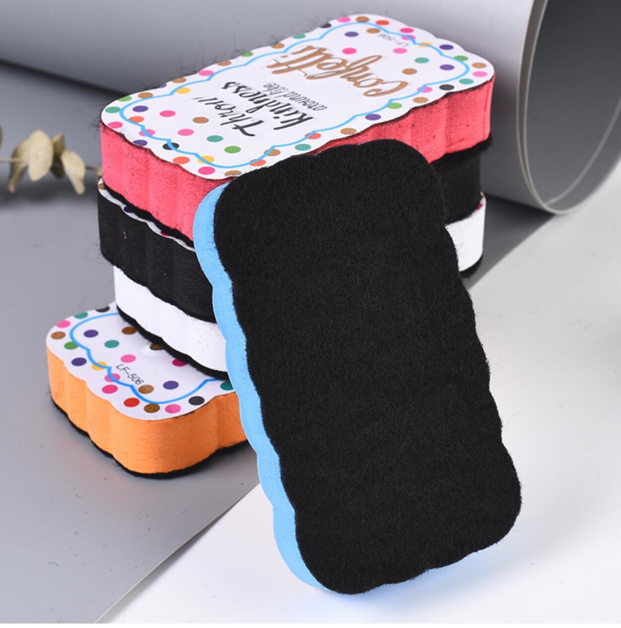 ISO Rosh Cartoon Bones Eva Felt Magnetic Dry Eraser For Blackboard Whitebaord
