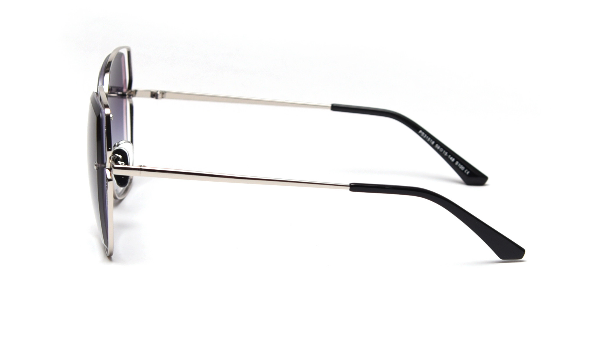 UV400 Gradient Lens Sunglasses Hollow Metal Frame Polarized