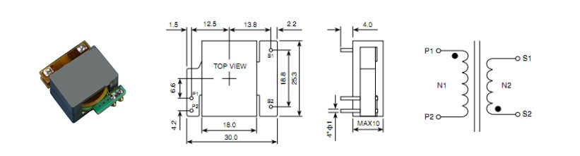 ER-25 250W Planar Power Transformer with Active Clamp ODM OEM Accepted