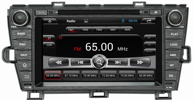 Ouchuangbo Android 4.2 DVD Player for Toyota Prius 2009-2013 (Left) USB Radio DVD GPS Navigation OCB-8004LC