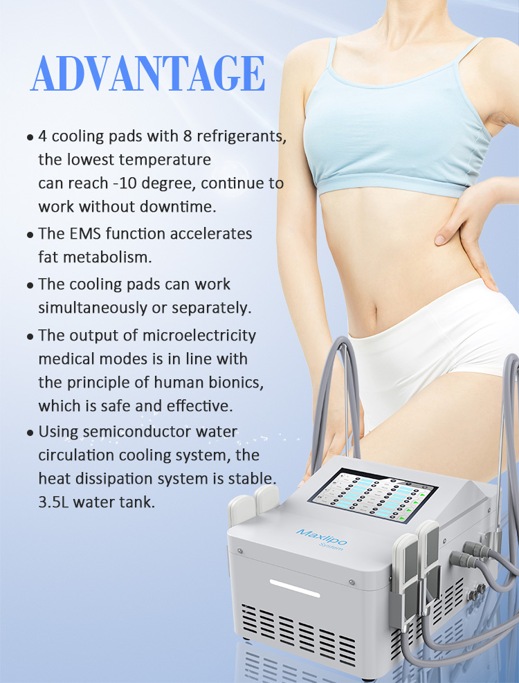 EMS Cooling Beauty Therapy Machine Fat And Cellulite Reduction Machine