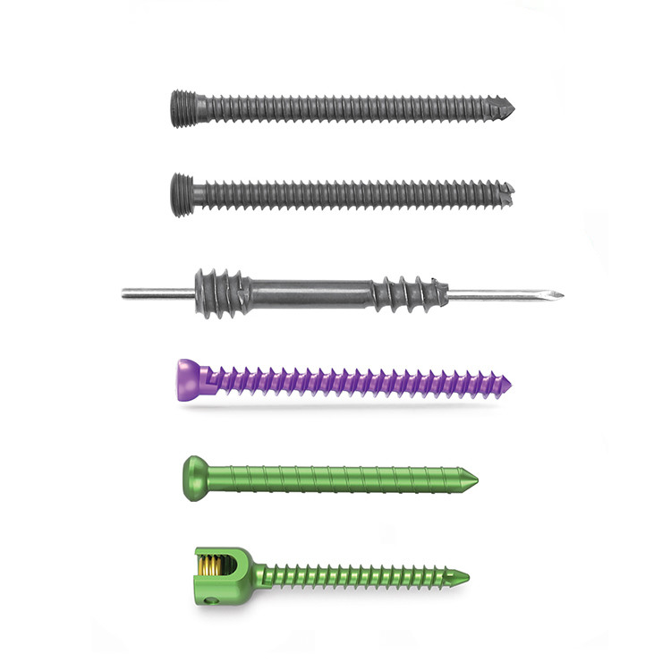 Medical Alloy Orthopedic Titanium Locking Plate Cannulated Screw CE / ISO13485