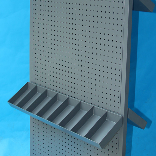 Heavy Duty Width 485mm Depth 485mm Pegboard Display Rack Double Face