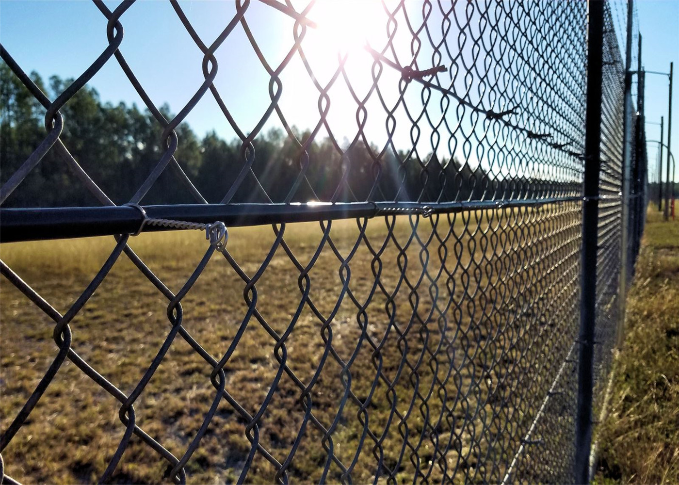 Galvanized Chain Link Fence, with Hot-dipped galvanized, Electro-galvanized or PVC coated