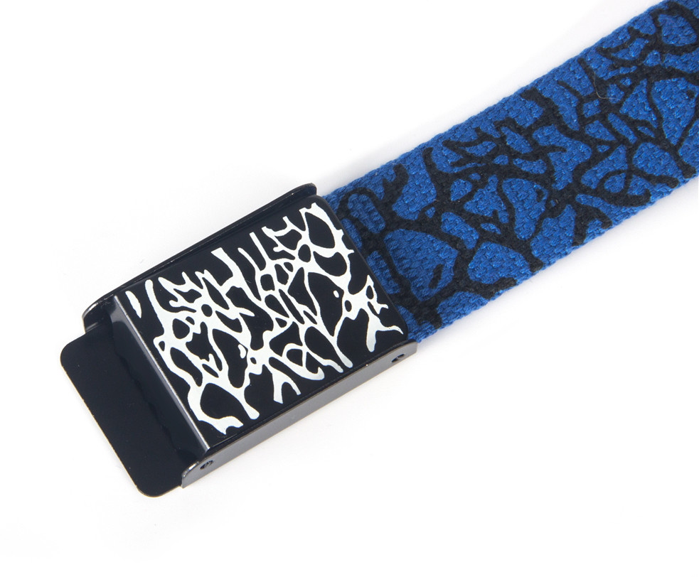 Totem Cotton Webbing Belts Burst Crack Unisex Canvas Belt Graffiti