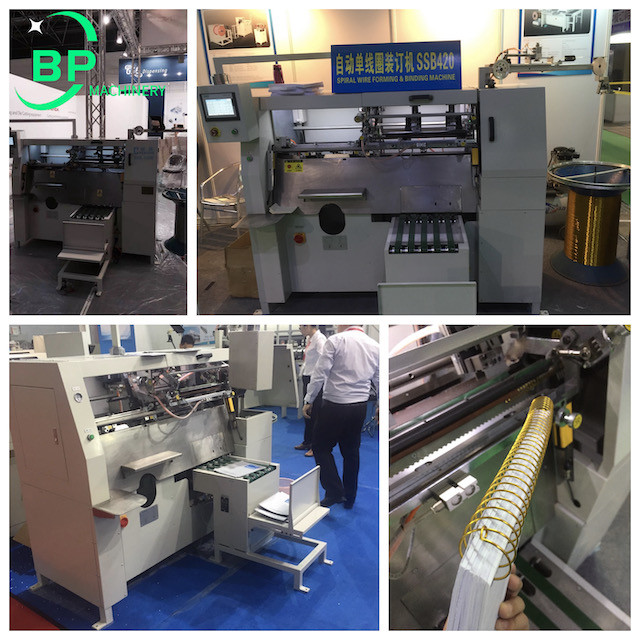 China metal spiral binding machine for notebook with coil lock functions 