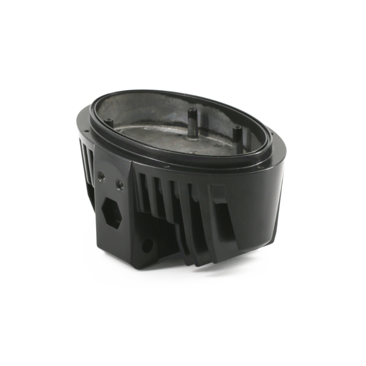 Black Coating Aluminum LED Flood Light Housing Die Casting Making