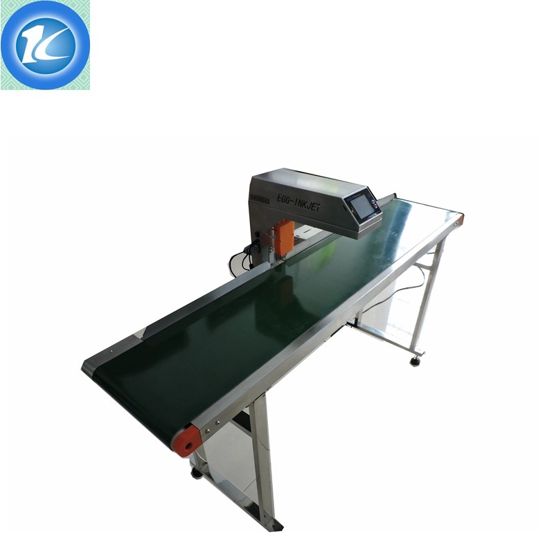 Automatic Jet Coding Machine Industrial Inkjet Barcode Printers On Egg Top And Sides