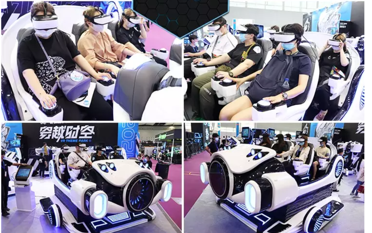 Dreamland original fiberglass material virtual reality 9d vr machine chair 6 seats cinema equipment for sale