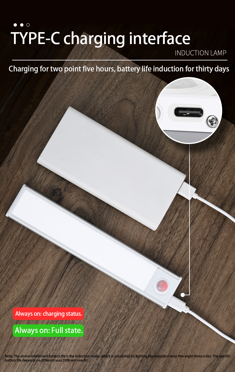 Adjustable Color Temperature LED Motion Sensor Light for Ultra-thin Kitchen Cabinet